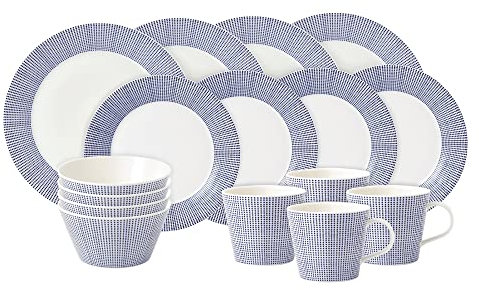 Royal Doulton Pacific Dots 16-Piece Dinnerware Set