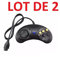 2 X Manette pour Sega MegaDrive - Master System - Genesis - 6 boutons