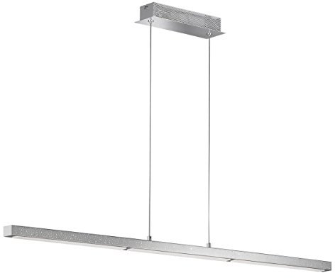 WOFI 6402.01.01.7000 A, Deckenleuchte, Aluminium, 25 watts, Integriert, Chrom, 102 x 7 x 150 cm