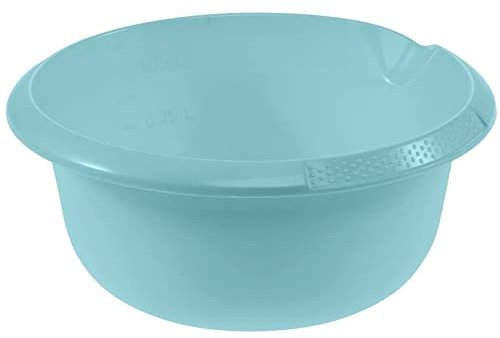 keeeper Universal-Schüssel mit Ausguss, Rund, 1,5 l, Ø 20 cm, Björk, Hellblau