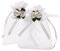SumDirect 50 sacchetti in organza trasparente, 10 x 12 cm, rosa bianca, con coulisse, sacchetti per caramelle, gioielli, bomboniere, sacchetti regalo per Natale, baby shower