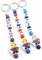 Feuerwehr Schlüsselanhänger mit Namen, Blau, Gravur, Geschenk Anhänger und Namenskette mit Schlüsselring