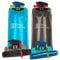 Collapsible Foldable Water Bottle Set of 4, Green Limitless Flexible Reusable BPA Free Water Bottles with Label Strip. Idea for Hiking Adventures Traveling Outdoor Sports