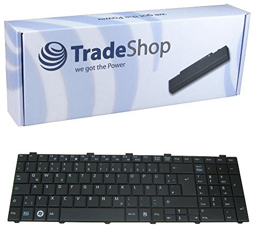 Trade-Shop Premium Laptop-Tastatur Notebook Keyboard Ersatz Deutsch QWERTZ für Fujitsu-Siemens Lifebook A531 AH512 AH530 AH531 NH751(Deutsches Layout)