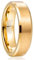 NUNCAD Vergoldet Ringe für Damen Herren Wolfram 6mm Ring als Verlobungsringe, Freundschaftsringe & Partnerringe Größe 68.5