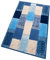emmevi Badteppich, weich, rutschfest, saugfähig, weich, Modell Lila, 50 x 80 cm, Blau