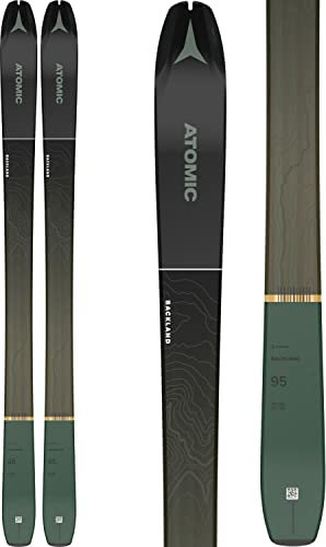 ATOMIC N BACKLAND 95 Skier, Erwachsene, Unisex, Schwarz/Grün/(Mehrfarbig), 169 cm