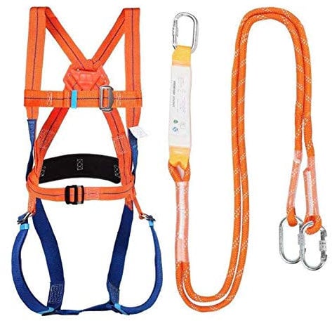 Harnais SéCurité Travail Haute Altitu, Kits Antichute Sécurité, Ceinture SéCurité Anti-Chute, Harnais Protection Individuelle Contre Chutes pour LEscalaToit