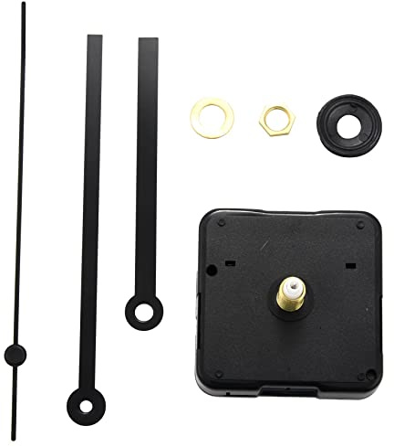 Spactz Clock Mechanism Kit Diy Mechanism for Wall Clock Parts Quartz Clock Quartz Clock Movement to E Minutes Home Decoration, Black