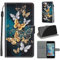 for iPhone 6 / 6S Case, PU Leather Wallet Book Flip Folio Stand View Cover Pouch Compatible with iPhone 6 / 6S Phone Case (Butterfly)