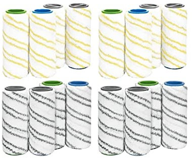 KAMNIK Compatible for Karcher FC5 FC7 FC3 FC3D Brosse à Rouleau de Sol électrique Accessoires de Nettoyage Robot aspirateur pièces de Rechange (Color : 16PCS)