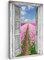 MuchoWow© Leinwand 40x60 cm Deko Schlafzimmer Aesthetic Leinwandbilder Wohnzimmer Gemälde Foto Geschenk Living Room Decoration Blumen - Tulpen - Fensterblick - Regenbogen