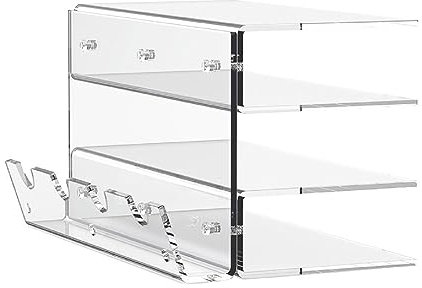 Fronhen 3-stöckiger Tastatur-Display-Ständer für mechanische Tastaturen, mehrschichtige Halterung, Maus-Aufbewahrungsschrank, Aufbewahrungsregal, Acryl, Schreibtischaufbewahrung