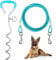 Supet Bodenanker Hund,Anlegepflock für Hunde Groß,Erdanker Hund,Erdspiess Hundeleine,Erdspieß Hundeleine für Hunde Strand (10M, Grün)