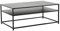 Riess Ambiente Moderner Couchtisch DURA Steel 100cm schwarz Metall mit Ablagefach