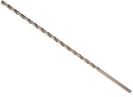 CoCud Forets Hélicoïdaux, Diamètre de Foret de 6 mm, Longueur Totale de 300 mm, Acier Rapide M35 Revêtu D'Or - (Applications : pour Métaux Trempés, Bois, Plastique, Aluminium)