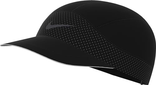 Nike Unisex U Nk Dfadv Fly Cap U Ab Rfltv Kappe, Black/Anthracite/Reflective SI, L/XL
