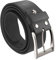 H&H Gürtel Herren Ledergürtel Schwarz für Männer Leder Anzug Jeans 38mm breit kürzbar (Bund 110 cm/Länge 125 cm)