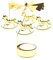 Velas de carrusel Soporte de luz de té Vela Spinner Sportores Giradores Candelador de luz de té Relojido Candelera para la Boda de Navidad Decoración de la Boda