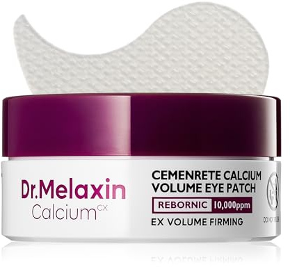 Dr.Melaxin Cemenrete Calcium Volume Eye Patch for Sagging Under Eye Skin, Eye Mask Care for Wrinkles, Puffy Eyes & Dark Circles (60Patches)