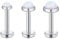 LAURITAMI Lippenpiercing Labret Stecker 6mm 8mm Opal CZ 1.2mm Tragus Helix Piercing Ohrpiercing Knorpel Ohrringe Edelstahl
