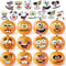 GuassLee Halloween Kürbis Dekoration Aufkleber Mini machen kleine Kürbis Gesicht Aufkleber für Halloween Kinder Kleinkinder Party Favors Halloween Leckereien Aufkleber Geschenke 18 Blatt