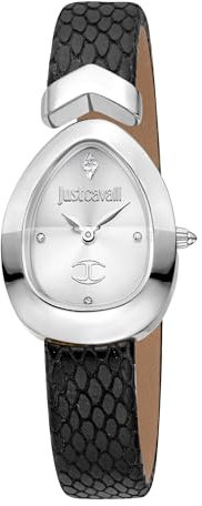 Just Cavalli Damen Analog Quarz Uhr mit Leder Armband JC1L321L0015