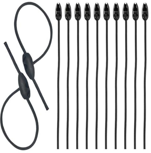 10 Stück Gepäckspanner für Warntafel Italien und Spanien,Spanngummi Einstellbare Länge,Spanngurte für Befestigung Schildern, Fahrrädern, Motorrädern, Leinwände
