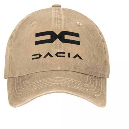 ORHFHVW Baseballmütze Dacia Schwarz Logo Für Unisex Männer Rumänische Automobilfirma Trucker Hut Sonnenschutz Camping Snapback CapGeburtstagsgeschenk