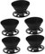 Alipis 5 Pz Coppa Filtro Pieghevole Tazza Filtro Caffè Tazza Del Filtro Della Caffettiera Filtro Per Caffè a Cono Antigoccia Colino Da Caffè Coppa Del Filtro Black Gel Di Silice