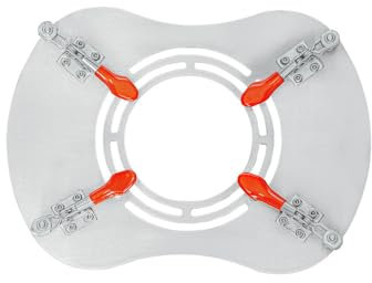 BDKMMS Hot Tent Stove Jack, Fireproof Clip-On Stove Jack with 3.4 Chimney Hole, Stainless Steel Anti-Scalding Stove Mesh for Tent Chimney Camping