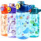 MHwan Gourde Enfant, 600ml Robuste et Incassable, Gourde Enfant Anti Fuite avec Paille, Sans BPA, Portable Belle Gourde Fille et Garcon Adaptée aux Voyages Scolaires