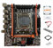 Surluoen Scheda Madre X99E + CPU E5 2666 V3 + Supporta 4XDDR4 RAM RECC PCIEX16 NVMe Scheda LAN Gigabit Scheda Madre Desktop