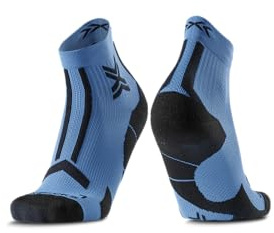 X-Socks Trailrun Discover Knöchelsocken mit Achillessehnen-Schutz 45-47 | Atmungsaktives Mesh, Temperaturkontrolle, Schutz an Ferse, Zehenspitze und Rist für anspruchsvolle Trails