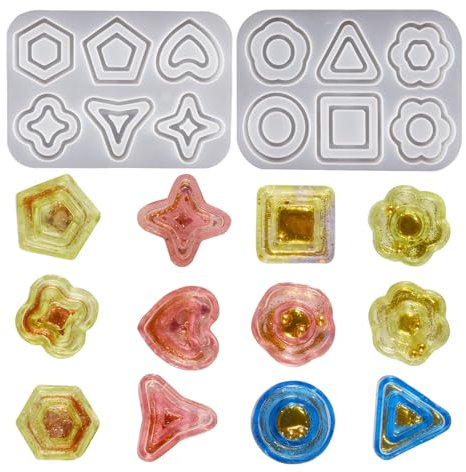 Kreative Kunstharz-Schmuck-Dekorationen, Shaker-Form, künstlerischer Anhänger, Silikonformen für Epoxidharz, Shaker, Schlüsselanhänger, Charm