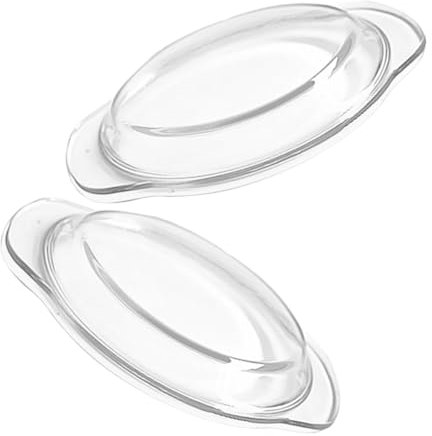 LIFKOME 2Pcs Heat Resistant Glass Microwave Splatter Cover Transparent Food Lid for Serving Dishes Microwave Splash Guard for Vegetables and Fruits