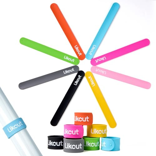 Likcut Vinyl-Rollenhalter Set, Vinyl Organizer 8 Farben 8 Stück | Organizer Zubehör zur Aufbewahrung von Plotterfolie, Transferfolie, Vinylfolie und Papierrollen