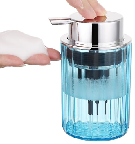Segbeauty Schaumspender, 1 Stück 300ml Seifenspender Schaum Kunststoff, Seifenspender Bad mit Großer Pumpenkopf, für Shampoo, Handseife (Blau)
