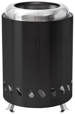 Brasero Exterieur Foyer de Table for intérieur ou extérieur, Mini-réchaud Portable à Bois granulés(Black)