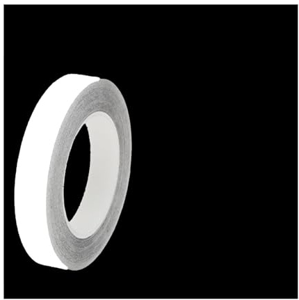 White Gloss Pin Stripe Roll PinStriping Line Tape Vinyl Car Sticker 10m Length (Width:50mm;)