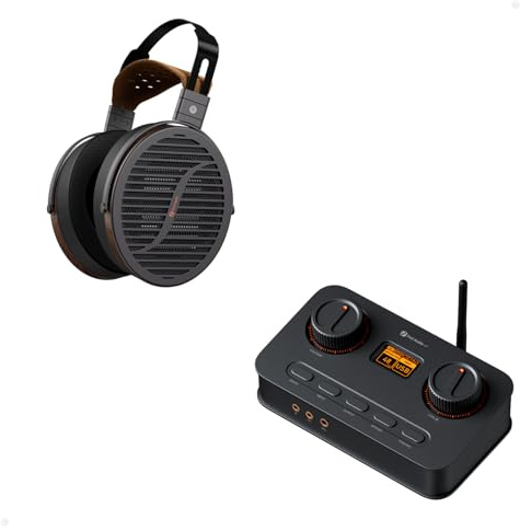 Fosi Audio i5 Casque Magnétique Plan Ouvert avec Diaphragme Ultra-Large de 97mm Ampli Casque DAC K7, Convertisseur Audio Numérique-Analogique USB C de Bureau pour Espace de Travail et PC Gaming PS5
