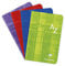 Clairefontaine 63609C - Adressbuch / Vokabelheft, 11x17 cm, 48 Blatt, kariert, 90g, farbig sortiert, 1 Stück