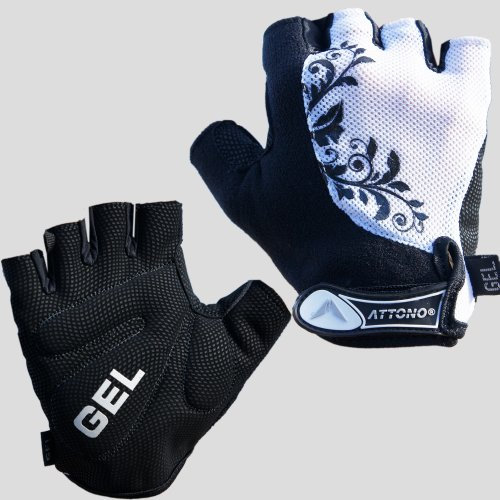ATTONO Fahrradhandschuhe Damen Gel Fahrrad Handschuhe - Größe 8