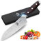 NedFoss Kuchenmesser Kochmesser & damast fleischmesser aus 67 Schichten japanischem VG10 Damaststahl, Damastmesser Profi Messer mit rutschfestem G10 Griff, Santoku Messer 29cm, Extra Scharf