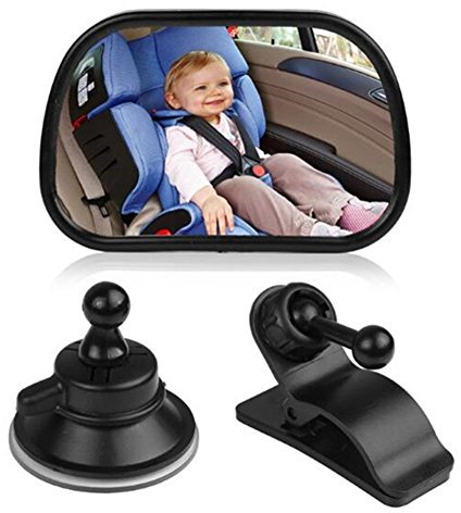 ZYTC Baby Car Mirror Baby Safety Car Mirror Adjustable Back Seat Rear View Mirror with Sucktion Cup