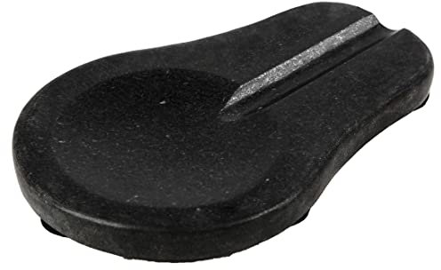 Marbco Marbre Repose cuillère, louche, Support de marbre, Repose-cuillère Support pour réchaud de Cuisine, très résistant, Passe au Lave-Vaisselle, Design 2 Noir
