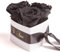 ROSEMARIE SCHULZ Heidelberg Infinity Rosenbox Herz - 10x12cm 3 konservierte Rosen haltbar 3 Jahre Frauen - Beste Freundin Geschenke (Ti Amo, Schwarz)