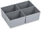 aidB NextGen Einsatzkasten Set 1/4 Unterteilung, 400 x 300 x 120 mm, ideal als Einsatz für Schubladen und NextGen Euroboxen
