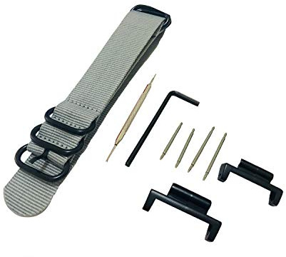Richie strap 22 mm Nylon-Uhrenarmband-Metall-Adapter-Set für GA2100 Casio GShock GA-2100, Armband