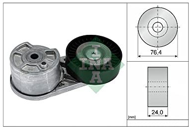 INA Brazo tensor correa poli V 534 0727 10